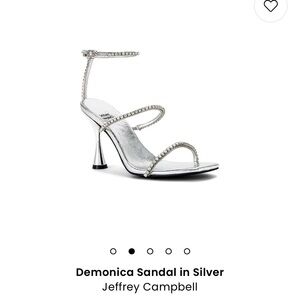 Jeffrey Campbell silver heels